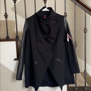 Spanx Black Drape Front Jacket New without Tags